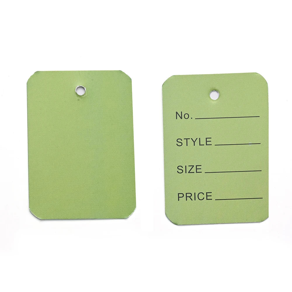 3.5x5cm 100PCS Price Tags Clothing Tag Multi-Colors Merchandise Marking Tag Display Label for Product Jewelry Clothing Tags
