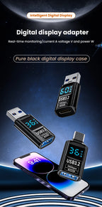 Digital Display USB3.2 Adapter USB A To Type C Adapter Data Transfer 60w Fast Charging USB C Converter For PC iphone15 Samsung