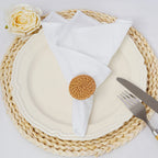 Set of 6 Cotton Dinner Cloth Napkins 30x45cm Soft Washable Perfect for Weddings Parties Christmas Birthdays and Family Gathering