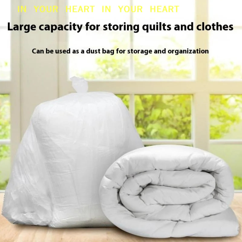 【X】Trash Bags Large Capacity Trash Bag Disposable Thickened Storage Bags Clear Recycling Bin Liners Bags Plastic Refuse Sacks