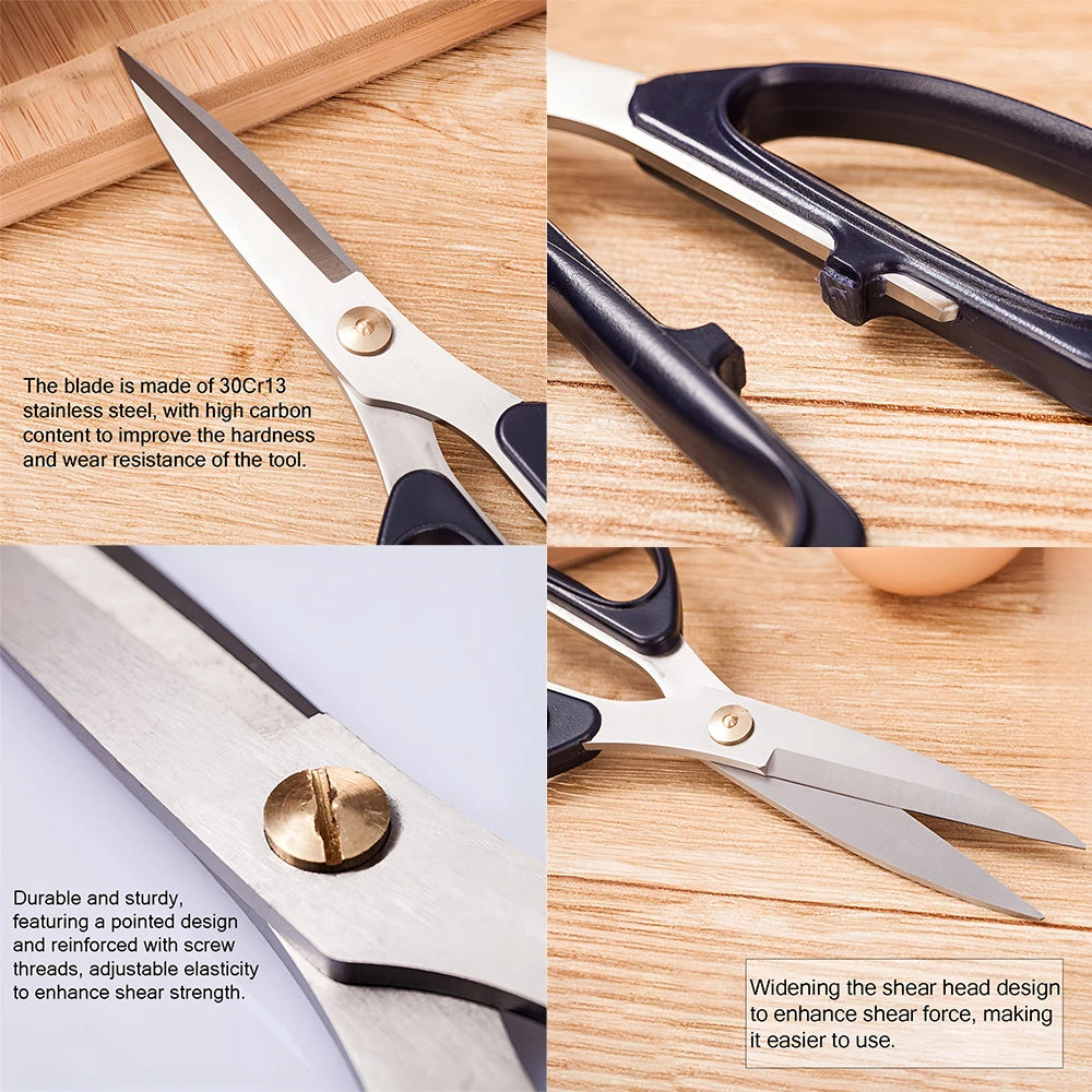 1PC，Durable Stainless Steel Household Scissors Office Scissors Paper Tailor Scissors Garden Scissors Household Scissors Tools