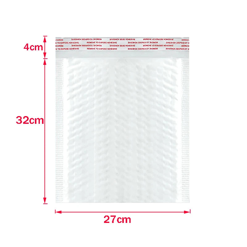 50Pcs Bubble Mailers White Poly Bubble Mailer Self Seal Padded Gift Bag Packaging Envelope Bags Book Shipping Package Bag
