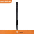 WUTA 1PC Leather Punching Tool Round Hole Hollow Puncher Black Titanium Plated Anti-rust DIY Craft Tool for Belt,Watch Band