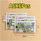1/3/6PCS Storage Bag Mesh ZipperToy Building Block Puzzle Sub-package Children Particle Zipper Transparent Finishing Storage