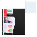 3 Ring Loose-leaf File Folder Thickened Waterproof Notebook Binder Dustproof Portable Loose Leaf Document Folder