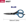 Deli 77757/6027 Stainless Steel Scissors 220mm/184mm Multi-function Household Office Tailor's Hand Scissors Cutting Paper Fabric