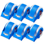 SucceBuy 1.5in Core 6 Rolls Clear Packing Tape with Dispenser 2.7 Mil Shipping Tape Designed for Moving Boxes Storage Mailing