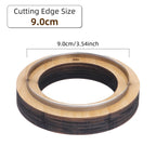 QJH Big Size Hollow Round Hole Punch, High Carbon Steel Round Leather Cutting Dies for DIY Leather Crafts (5 6 7 8 9 10 11 12cm)