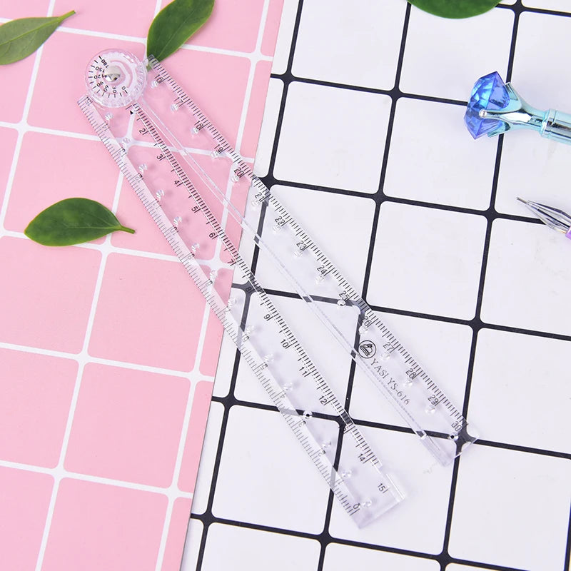 Colourful Student Flexible Ruler, Inch And Metric, 30 Cm/12 Inch, 20 Cm/8 Inch, 15 Cm/6 Inch, Random Colors Student Stationary