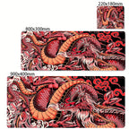Black and White Dragon Large Mouse Mat Gaming Mousepad Big Rubber Base Mouse Pad Purple Deskpad Eyboard Mats Mousepads 400x900