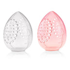 Empty Makeup Sponge Storage Box Plastic Egg Shaped Cosmetic Puff Organizer Rack Portable Makeup Blender Holder Stand Drying Box