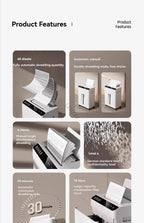 High-capacity Office Shredder with Five-level Security and Shredding Function It Can Shred Large Volumes of Documents and CDs