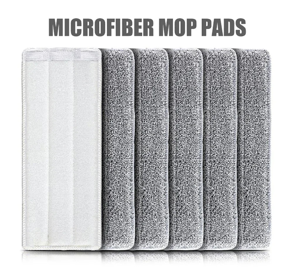 Replace Mop Head Microfiber Replacement Head Floor Cleaning Cloth Pads Flat Squeeze Hand Free Wringing Tools for Home, Kitchen