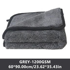 SEAMETAL Thicken Car Cleaning Towel 1200GSM Super-Absorption Microfiber Washing Towel Ultra-Soft Scratch-Free Car Drying Cloth