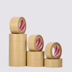 23M Biodegradable Eco Friendly Kraft Paper Tape Brown Wet Water Activated Reinforced Gummed Adhesive Tape for Painting Fixed