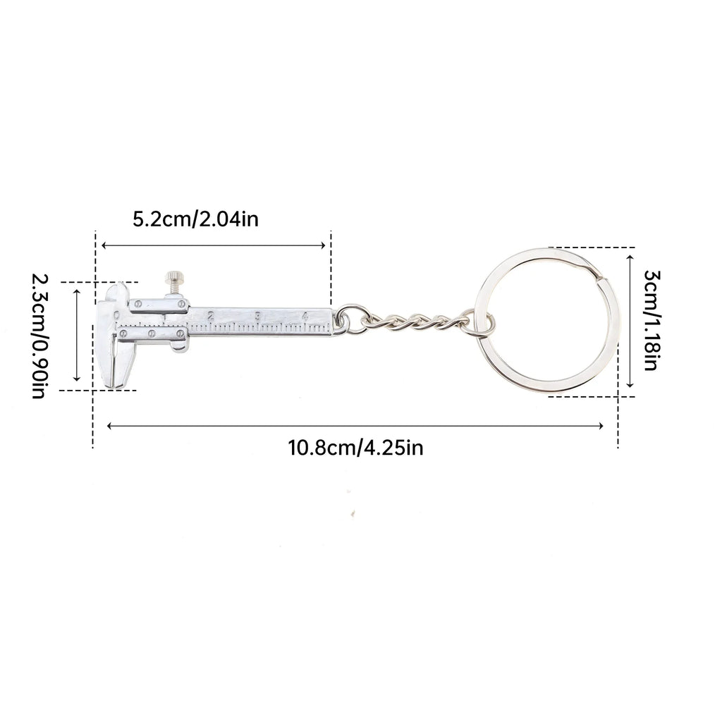 0-40mm Portable Mini Zinc Alloy Vernier Caliper with Chain Keychain and 1mm Accuracy for Measurement