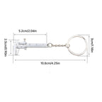 0-40mm Portable Mini Zinc Alloy Vernier Caliper with Chain Keychain and 1mm Accuracy for Measurement