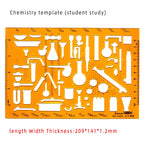 Template Measuring Ruler Circular Oval Ruler Durable K Resin Drawing Design Furniture Architect Template Drafting Ruler
