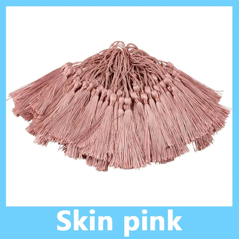 100pcs/Pack 13cm Tassel Silk Fringe Silky Floss Bookmark Tassels Mini Tassels for DIY Craft Jewelry Making Souvenir Bookmarks