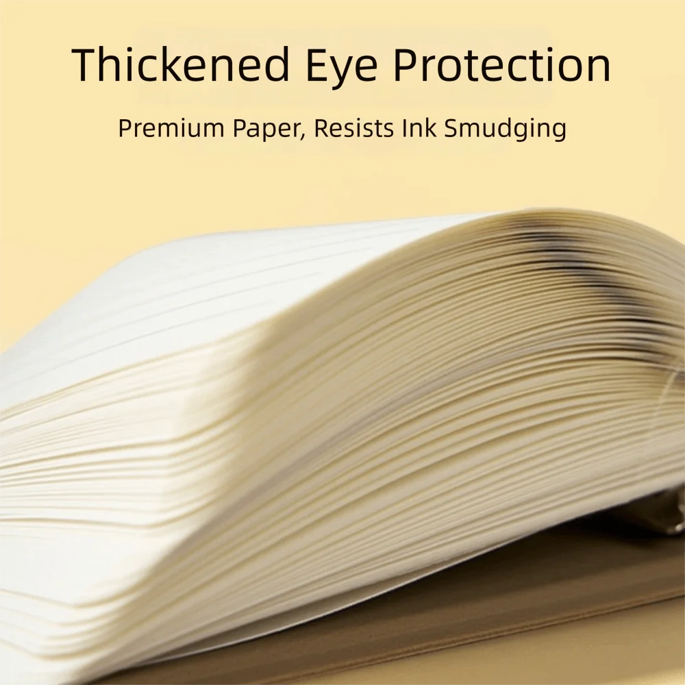 Multi-functional 3-Ring Binder Loose-Leaf Notebook PU Leather Cover Portable Notepad Refillable Memo Pad School Office Supplies