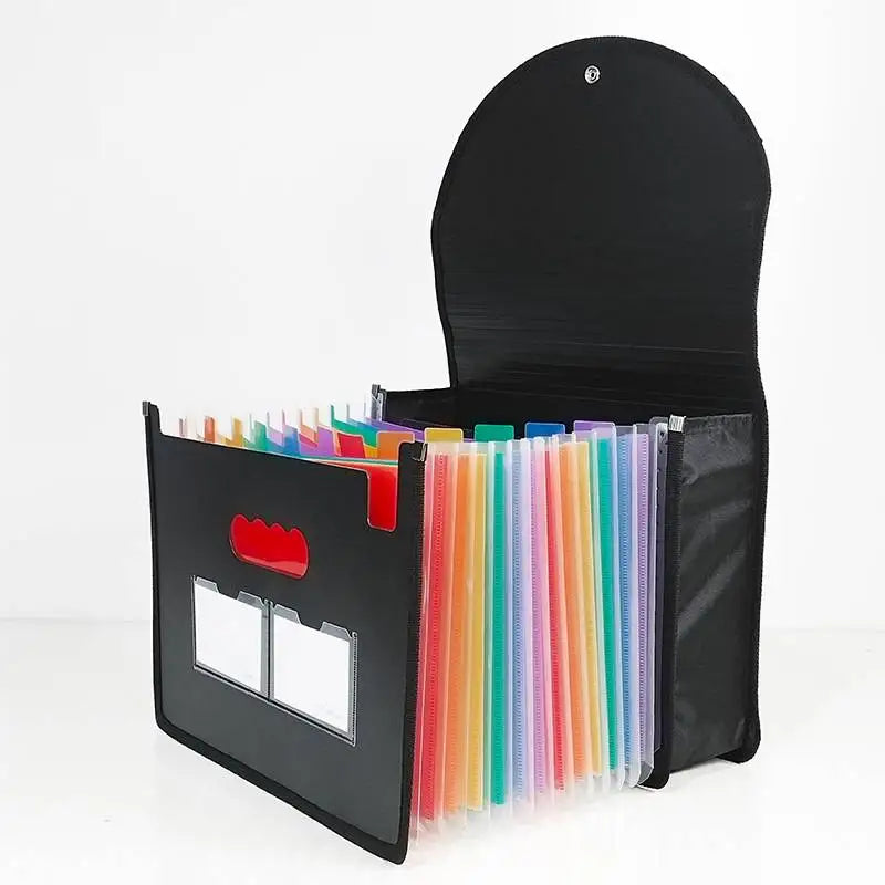 13/25 Pockets Accordian File Folder Expanding File Organizer Filing Box Multicolored Paper/Bill/Receipt/Document Holder Bag A4