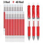 43 PCS Gel Pens Refills Set Kawaii Stationery writing pen Black/red/blue ink 0.5 mm Ballpoint pen Office school supplies