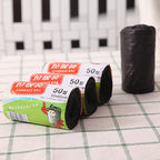 New【1Roll 50*60cm Garbage Bags Thick Convenient Environmental Plastic Trash Bags Disposable Plastic Bag Black Garbage】