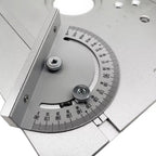Precision Circular Table Saw Angle Push Ruler, for Aluminum Engraving & Milling Worktable Insertion Plate Woodworking Protractor