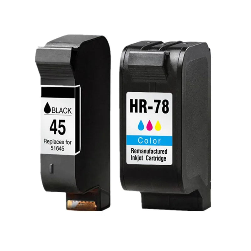 Compatible Ink Cartridges for HP 45 78 Deskjet 1220c 3820 3822 6122 6127 930c 932c 940c 950c Printers for HP45 for HP78