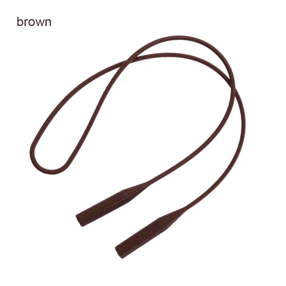 1PC Silicone Eyeglasses Straps Candy Color Elastic Reading Glasses Chain Sports Cord Holder Sunglasses Anti Slip String Ropes