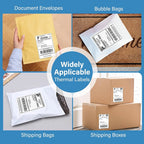 4x6 Inch Thermal Shipping Label Paper 100/200/300/500PCS Adhesive Paper For Express Waybill DHL UPS Express Barcode All-Purpose