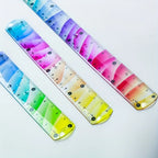 1pcs Rainbow Gradient Flexible Ruler, Unbreakable Soft Straight Ruler for Students, Artists, Home Office Daily Measuring Tools