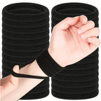 10-100pcs New Women High Elasticity Black Headband Hair Accessories Lazy Tie Hair Sturdy and Durable High Ponytail Rubber Band