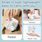 DOLEWA D2 Doodle Portable Printer Thermal Paper Printer Label Sticker Paper Print Wireless Label Maker Printer for DIY Photo Pri