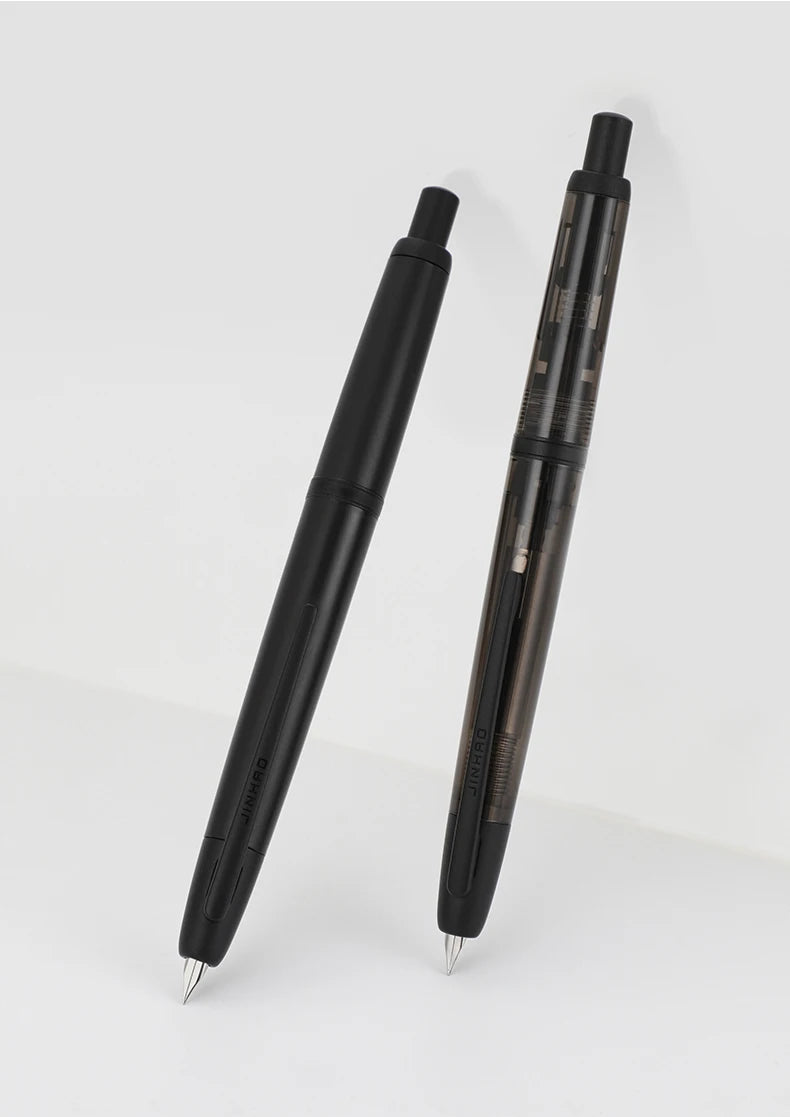 JINHAO 20 Press Fountain Pen Retractable EF/F Nib Plastic With Clip School Supplies PK 10 A1 Stationery Writing Ink Converter