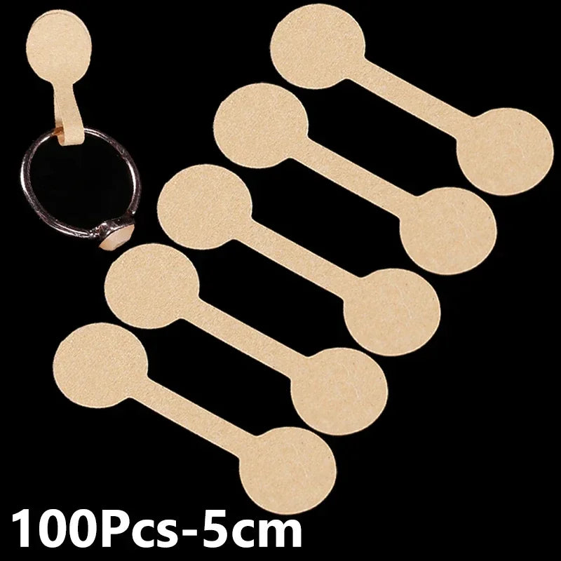 100Pcs Jewelry Price Tags Jewelry Tags Self Adhesive White Blank Price Tags for Necklace Earring Bracelet Price Rectangle Labels