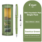 PILOT 1pcs Japan Fountain Pen FP-78G High-end Writing Stationery EF/F/M Iridium Pen Tip Luxury Gift Box Student Smooth Writing