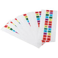Transparent A-Z Sticky Tabs Alphabet Self-Adhesive Index Tabs 208PCS Multicolor Book Tabs Dictionary