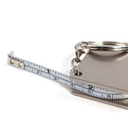 Key Ring Tape Measure Keychain Gauging Tools Retractable Ruler Pull Ruler Measuring Tools Stainless Steel Portable