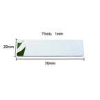 10pcs Laser Engraving Name Badge Holder Round Corner Gold Color Stainless Steel Badge Blank Material 70x20mm