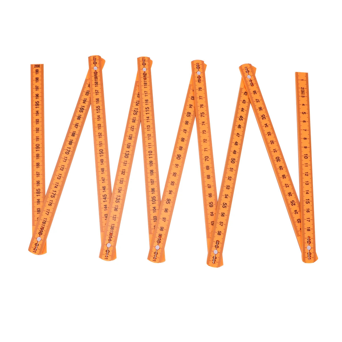 Folding Ruler Plastic Foldable Measuring Tool Carpenter Ruler Tape Measure Pocket Folable Drafting Supplies Measuring Ruler