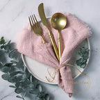Napkin 41x41cm Cotton Cloth Gauze Retro Burr Rustic Kitchen Towel Dining Place Mat Wedding Party Dinner Mariage Table Decoration