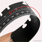 A5 A6 Transparent Black Frosted Bookmark Ruler For 6 Hole Loose Leaf Binder Notebook Planner Agenda Index Ruler Flexible Measure