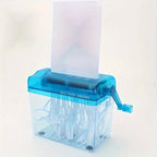 Small Hand-Cranked Shredder - Non-Electric Practical Tool for A4/A6 Paper, Household Paper Shredding Solution