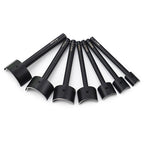 QJH Half-Round Leather Cutter Punch Strap End Punch Tool for DIY Crafting Handwork Strap Belt, Wallet and Bag (15 - 45 mm)