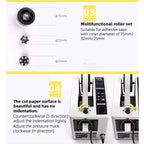 Automatic Tape Cutting Machine 110V 220V Adhesive Tape Dispenser Slitting Machine for Office & Business Supplies