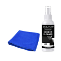 Streak-Free Screen Cleaner Spray Kit & Microfiber Cloth for Smart TV LCD LED OLED Monitor Laptop Tablet IPad Car Cleaning 60ml