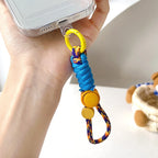 Fashion Keyring Creative Braided Lanyard Keychain For Phone Case Women Anti Lost Knot Rope Strap Car Key Chains Diy Accessories