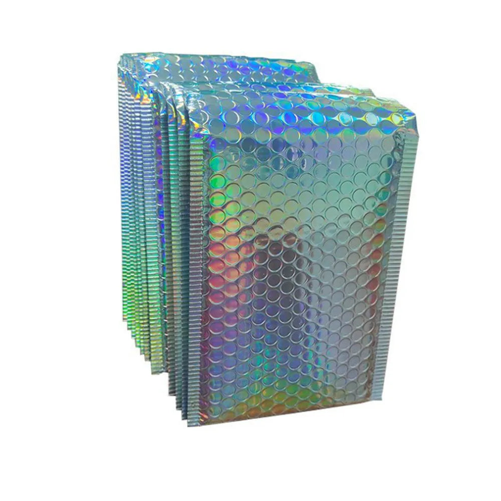 10pcs 18x23cm Silver Aluminized Film Bubble Bag Thickened Express Bubble Bag Shockproof Bubble Envelope Bag Padded Mailing Bag