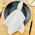Set of 6 Cotton Cloth Napkins 30x45cm Christmas New Year Decor Fabric Serviette Kitchen Tea Towel Home Wedding Table Decoration